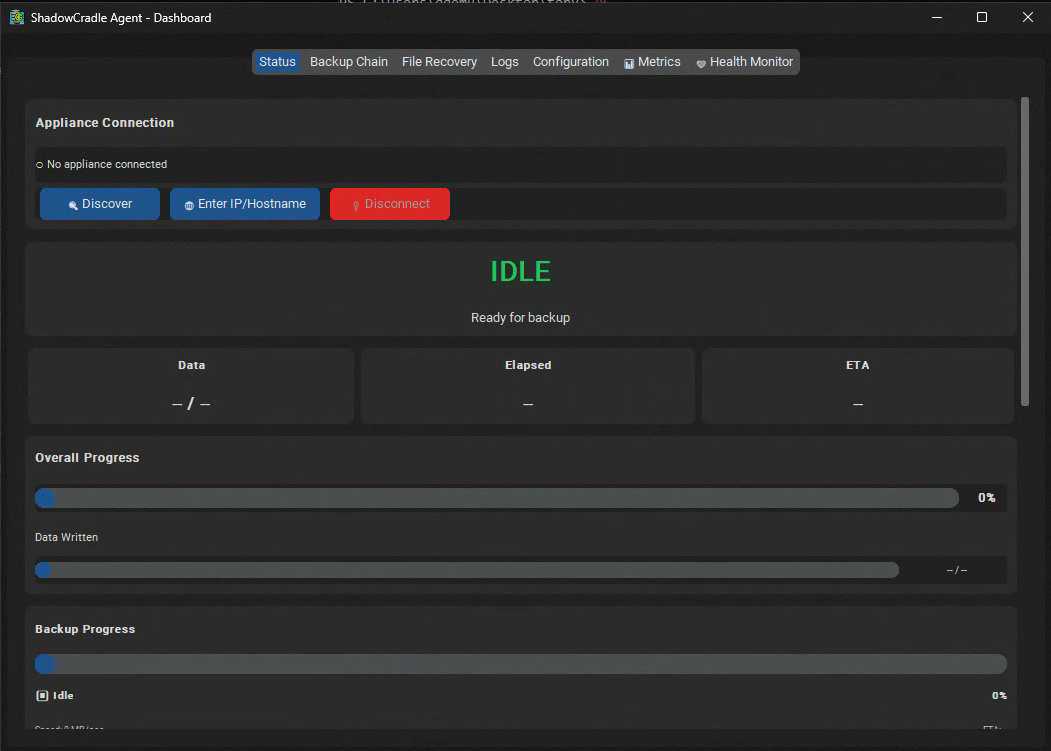 ShadowCradle Dashboard